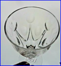 Saint Louis VIC Water Wine Glasses Verres A Eau Vin 18cm Cristal Taillé Art Deco