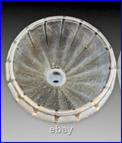 Schneider Grande Coupe Bijou Verre Dégagé A L'acide Art Deco 1930 Ht. 29.5cm