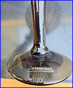 Schneider Grande Coupe Bijou Verre Dégagé A L'acide Art Deco 1930 Ht. 29.5cm