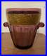 Seau A Glaçons Art Deco Walther Sohne Vase Verre Amethyste Et Galerie Laiton