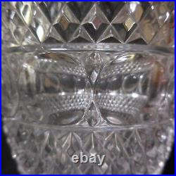 Seau glaçons verre cristal métal inox vintage art déco table maison France N7791