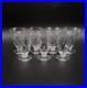 Série de sept verres à porto en cristal soufflé taillé signé Daum Nancy Art Déco