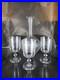 Service 3 Verres soufflé + Carafe cristal gravés style art déco Baccarat