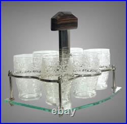 Service A Porto Époque Art Déco Avec 6 Verres Baccarat Modele Rohan Gouvieux