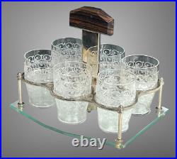 Service A Porto Époque Art Déco Avec 6 Verres Baccarat Modele Rohan Gouvieux