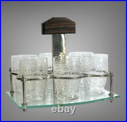 Service A Porto Époque Art Déco Avec 6 Verres Baccarat Modele Rohan Gouvieux