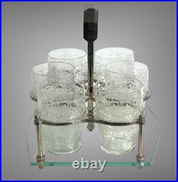 Service A Porto Époque Art Déco Avec 6 Verres Baccarat Modele Rohan Gouvieux