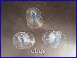 Service Art Deco À Orangeade Avec Pichet Carafe &6 Verres En Verre Gravé Coloré