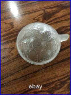 Service à Dessert Coupe Coupelles Art Déco Verre Blanc Moulé Arrers France 1930