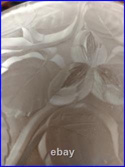Service à Dessert Coupe Coupelles Art Déco Verre Blanc Moulé Arrers France 1930