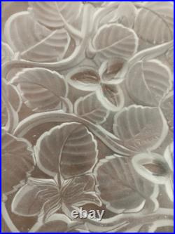 Service à Dessert Coupe Coupelles Art Déco Verre Blanc Moulé Arrers France 1930