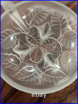Service à Dessert Coupe Coupelles Art Déco Verre Blanc Moulé Arrers France 1930
