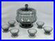 Service à Griottes verres DAUM # NANCY art déco 6 Verres + Coupe couverte signés