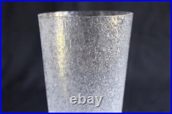 Service à orangeade 6 verres et un pichet en verre bullé soufflé Art Déco