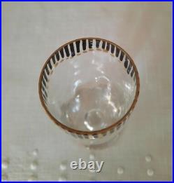 Service à porto, vodka, eau de vie ART DECO en verre émaillé