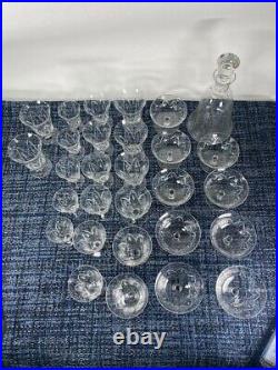Service de verres en cristal Daum Nancy 1930 Art Deco / service Crystal glasses
