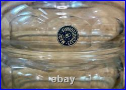 Service liqueur cristal Bohême Art Déco carafe + 6 verres Tchécoslovaquie