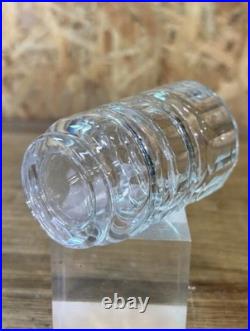 Service liqueur cristal Bohême Art Déco carafe + 6 verres Tchécoslovaquie