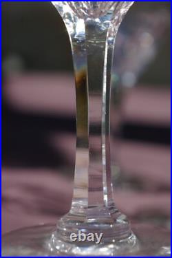 St Louis VIC 12 anciens Verres à Vin/Porto Cristal taillé Art Déco H 13,2cm