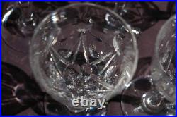 St Louis VIC 12 anciens Verres à Vin/Porto Cristal taillé Art Déco H 13,2cm