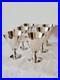 Suite De 6 Verres Gobelets Coupes À Cocktail Christofle Par Jean-Charles Moreux