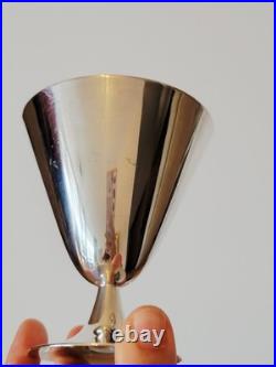 Suite De 6 Verres Gobelets Coupes À Cocktail Christofle Par Jean-Charles Moreux