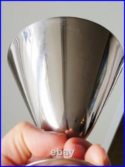 Suite De 6 Verres Gobelets Coupes À Cocktail Christofle Par Jean-Charles Moreux