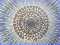 Superbe Coupe Art Deco Attribuee Hunebelle Modele Chrysantheme Verre Opalescent