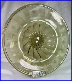 Superbe Plat décoratif en verre soufflé Murano art déco Décor moderniste