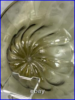 Superbe Plat décoratif en verre soufflé Murano art déco Décor moderniste