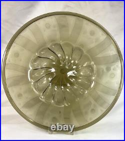 Superbe Plat décoratif en verre soufflé Murano art déco Décor moderniste