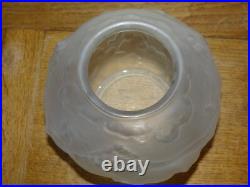 Superbe Rare Vase Boule Art Déco Vers 1930 Verre Décor Chevaux Feigl & Morawetz