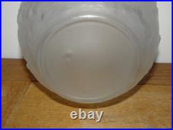 Superbe Rare Vase Boule Art Déco Vers 1930 Verre Décor Chevaux Feigl & Morawetz