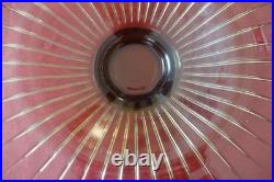 Superbe coupe centre de table art deco verre ambré