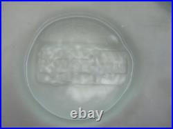 Superbe vase art déco en verre pressé moulé dépoli Muller Frères Luneville