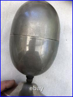 Suspension Ancienne Monte Et Descend Stella X Verre Craquelé Art Déco