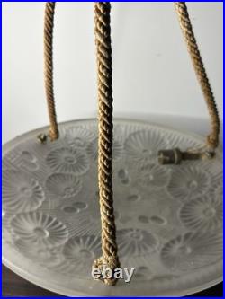 Suspension Lustre Art Déco DAUM Lorrain Pierre D' Avesn