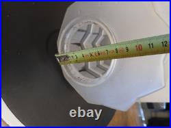 Suspension lustre fer forgé Art Déco Skyscraper en verre