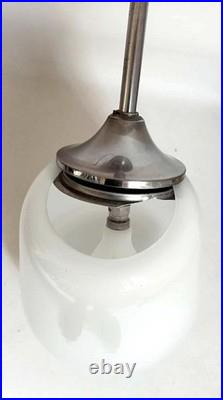 Suspension opaline Art Déco Hauteur 53 cm