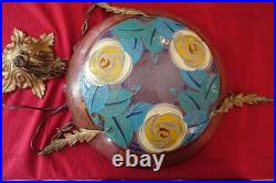 Suspension verre art deco Loys Lucha