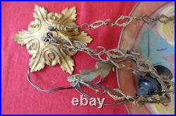 Suspension verre art deco Loys Lucha