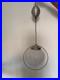 Suspension vintage Art Déco en Verre opalin, Aluminium, Hauteur réglable 1930 40