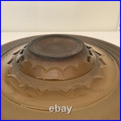 Très Grande Coupe En Verre Art-déco Signé Lorrain