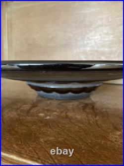 Très Grande Coupe En Verre Art-déco Signé Lorrain