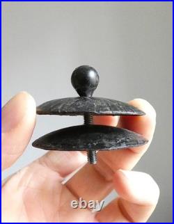 Tulipe / Abat jour Art Déco verre pressé Hettier & Vincent Era Muller Degué