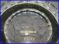 - VASE ART DECO TRONCONIQUE VERLUX AUX PERRUCHES Verre Moulé Pressé 1930
