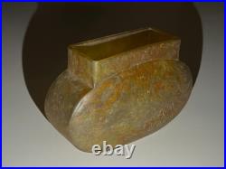 VASE Daum Nancy croix de Lorraine pate de verre art deco