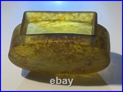 VASE Daum Nancy croix de Lorraine pate de verre art deco