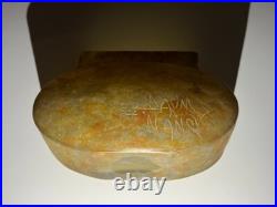 VASE Daum Nancy croix de Lorraine pate de verre art deco