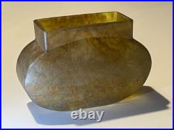 VASE Daum Nancy croix de Lorraine pate de verre art deco